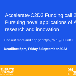 accelerate funding call poster
